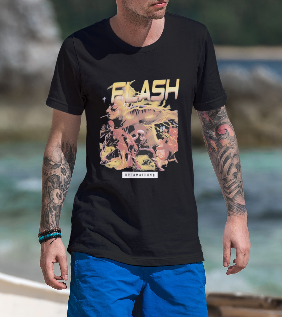 Flash Dreamathon Comic Heroes Lightning Collaboration T-Shirt