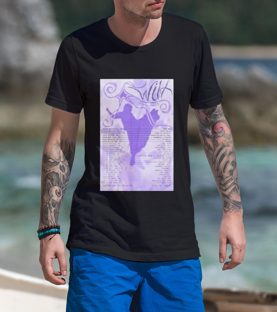 Wilt Fall 2025 Tour Dates Supporting Taylor Acorn Headline Shows T-Shirt