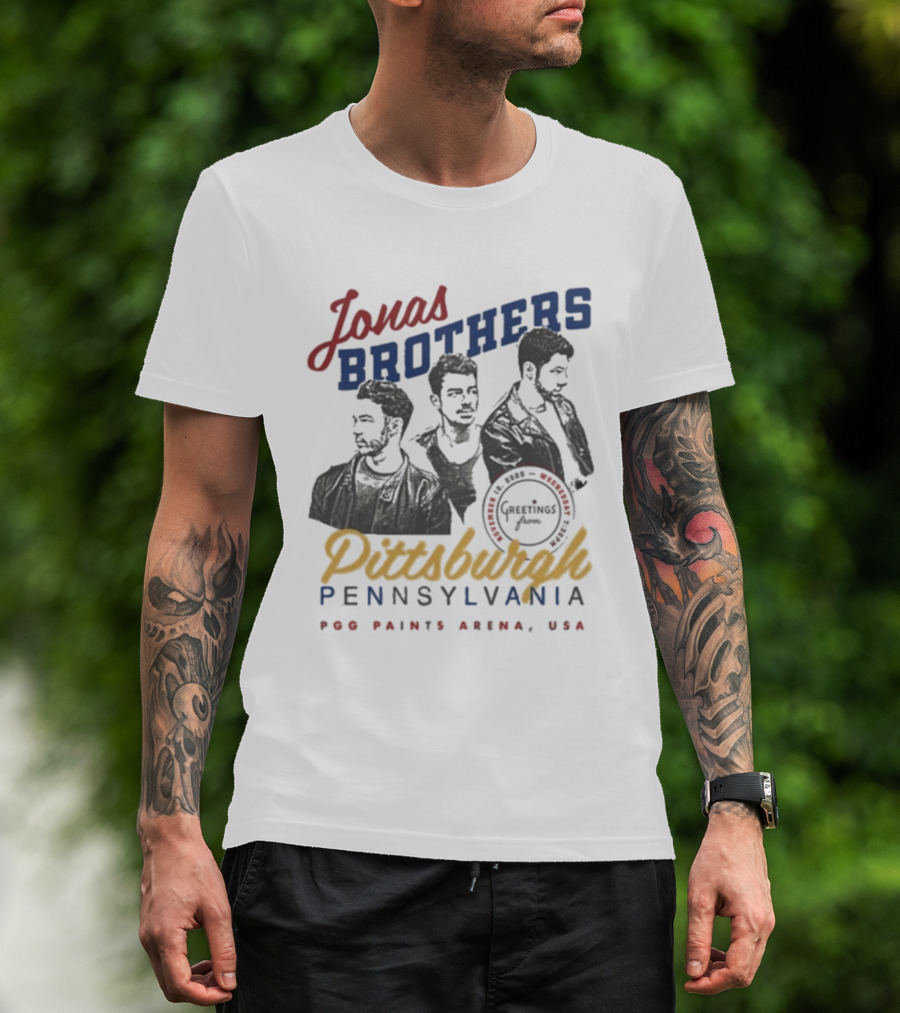 Jonas Brothers Pittsburgh Pennsylvania PPG Paints Arena November 12 2025 USA T-Shirt