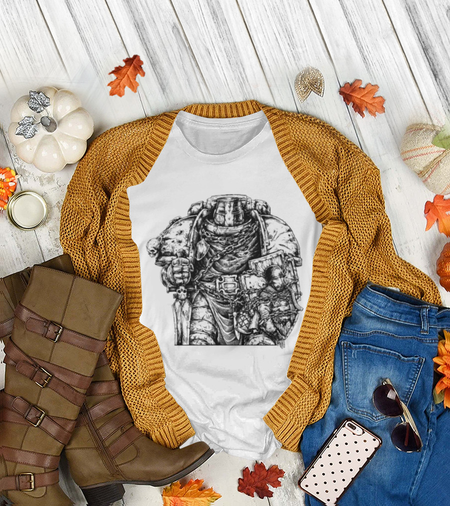 Trench Paladin Warrior Armor Knight Imagery T-Shirt