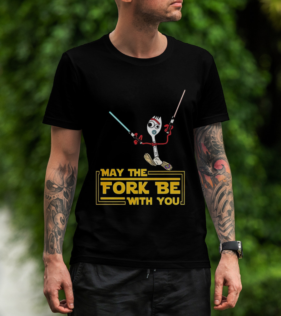 Forky May The Fork Be With You Star Wars Parody T-Shirt