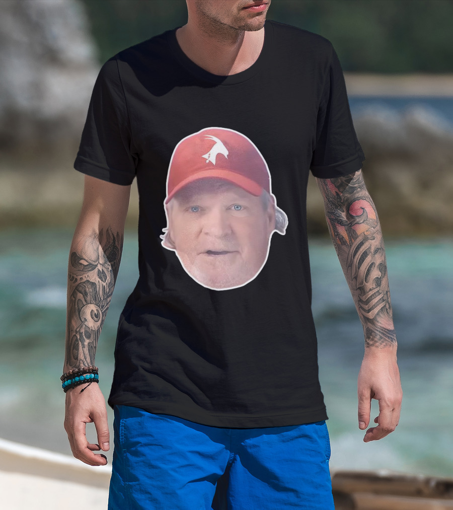 John Kruk Philadelphia Phillies Red Cap With White Goat Icon T-Shirt