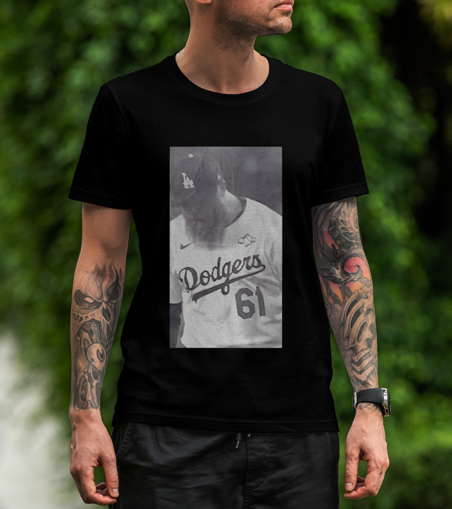 Will Klein 61 Los Angeles Dodgers MLB Baseball Vintage 2025 Commemorative Apparel T-Shirt