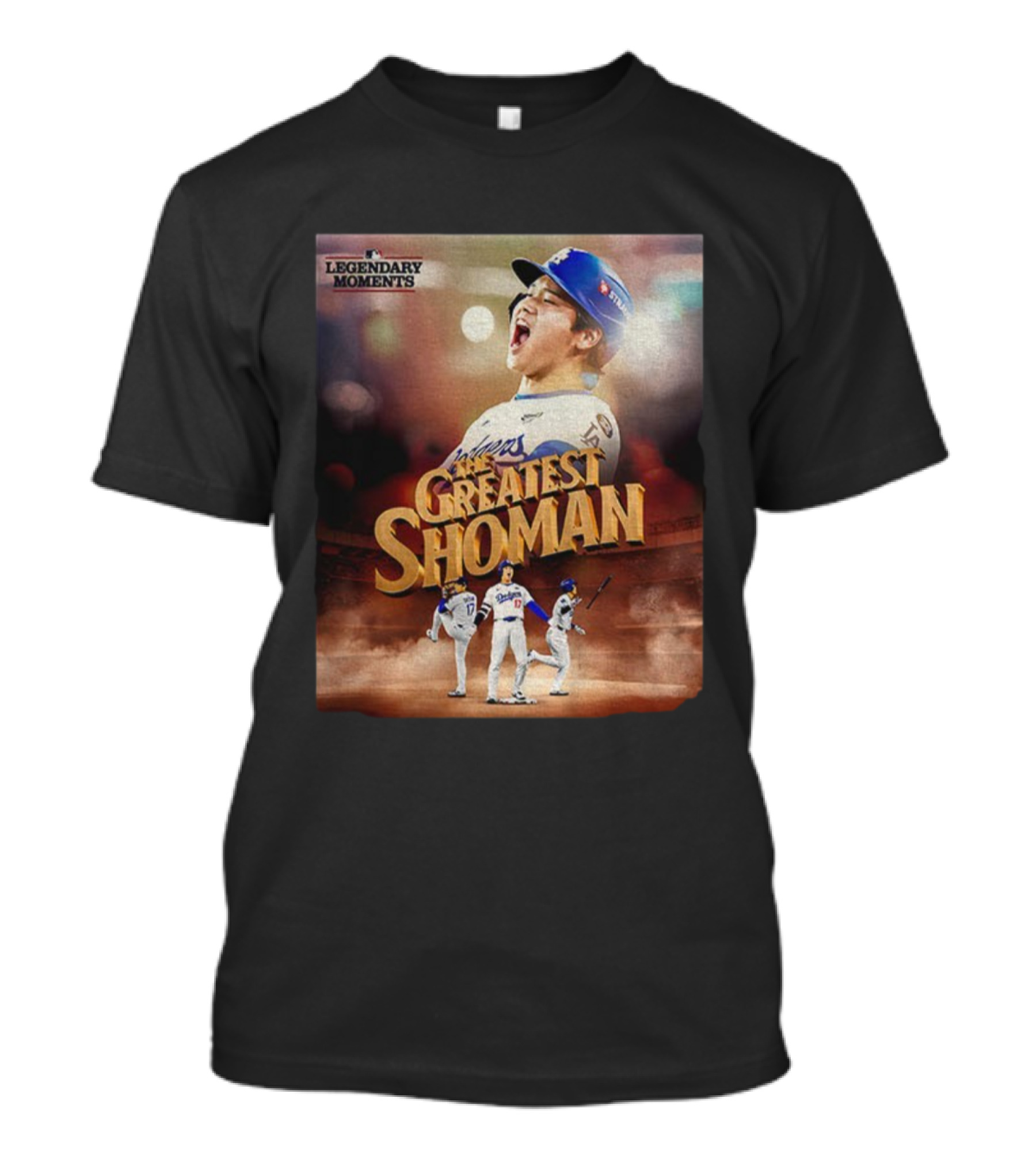 Legendary Moments Shohei Ohtani Los Angeles Dodgers The Greatest Shoman MLB T-Shirt