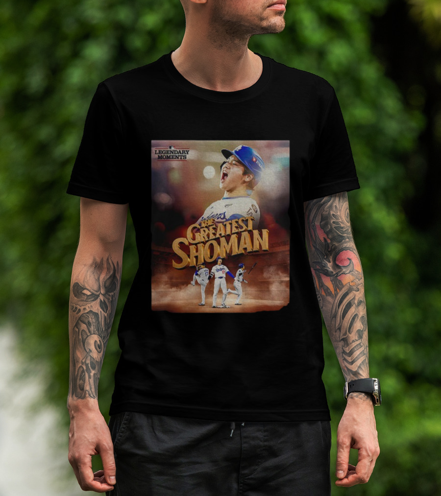 Legendary Moments Shohei Ohtani Los Angeles Dodgers The Greatest Shoman MLB T-Shirt