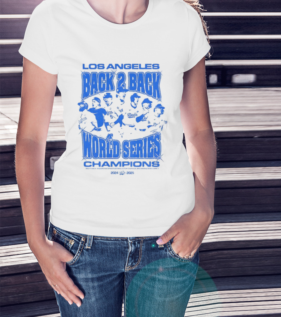 Los Angeles Back 2 Back World Series Champions 1992-1993 T-Shirt