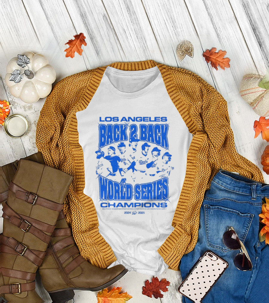 Los Angeles Back 2 Back World Series Champions 1992-1993 T-Shirt