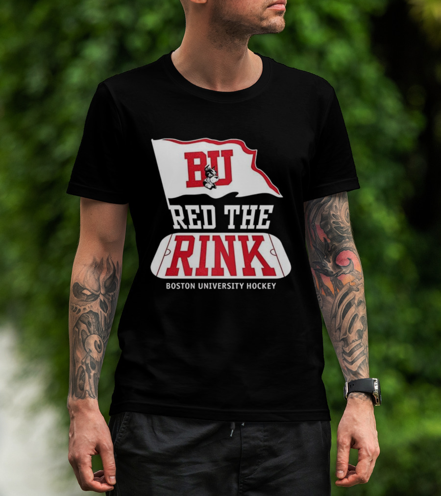Boston University Hockey BU Red The Rink Event T-Shirt