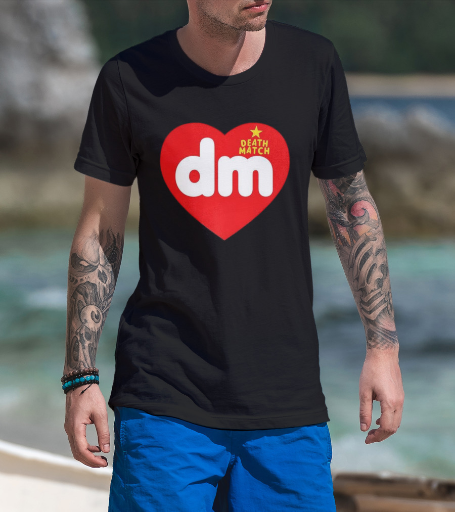 DM DeathMatch Heart Beanbag Bear T-Shirt