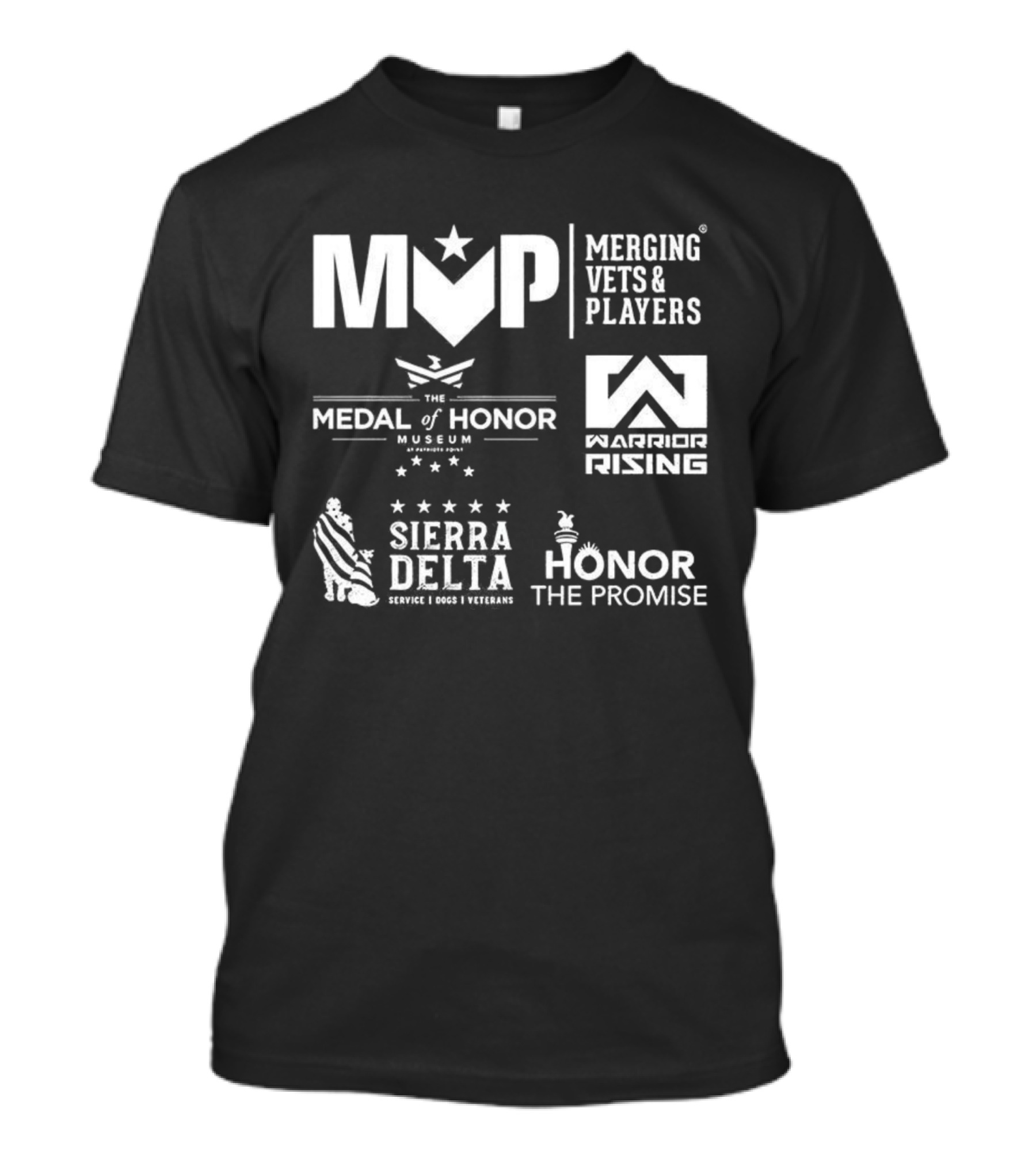 Merging Vets And Players Medal Of Honor Museum Warrior Rising Sierra Delta Honor The Promise T-Shirt