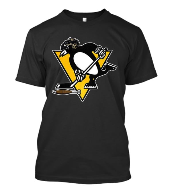 Pittsburgh Penguins Hockey Soldier Mascot Football Rocket T-Shirt