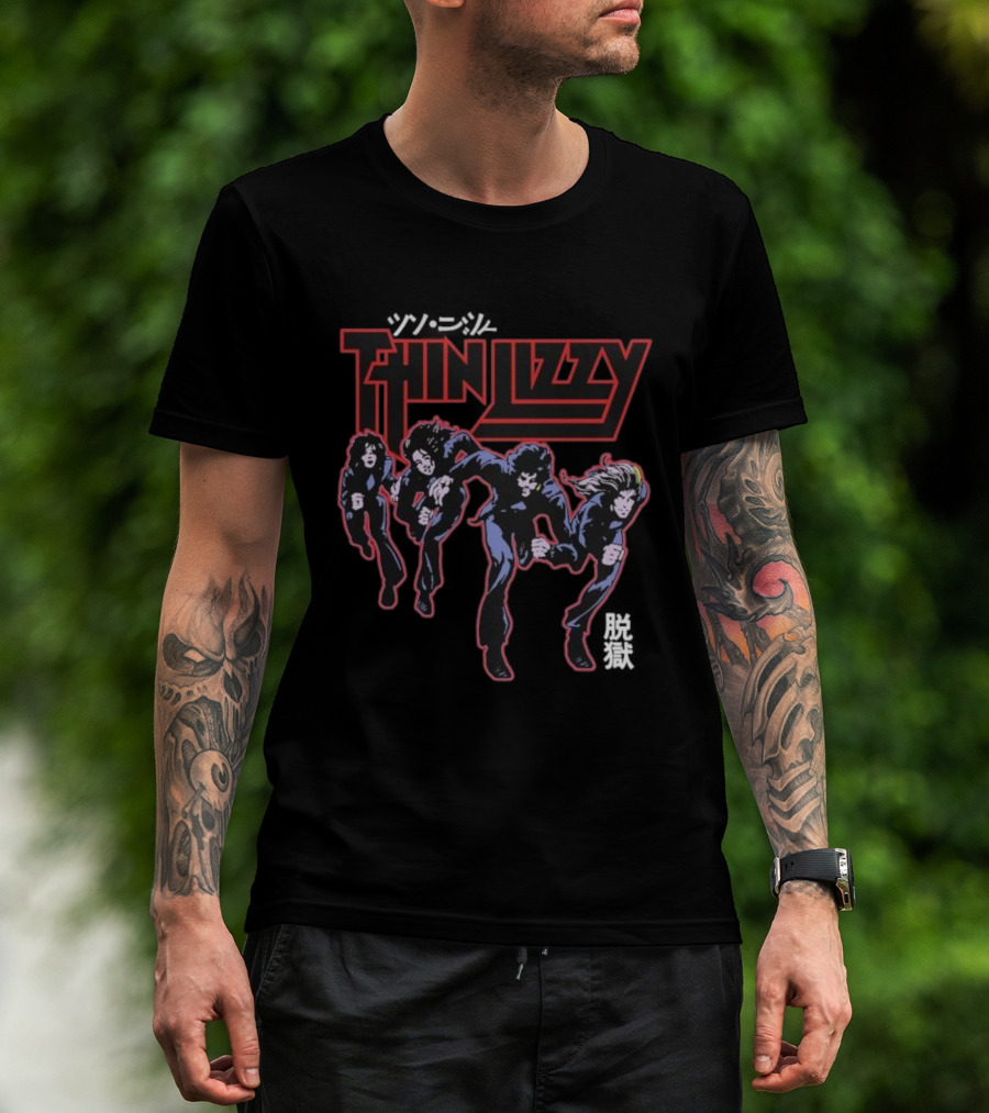 Thin Lizzy Jailbreak Explosion Band Album Art T-Shirt