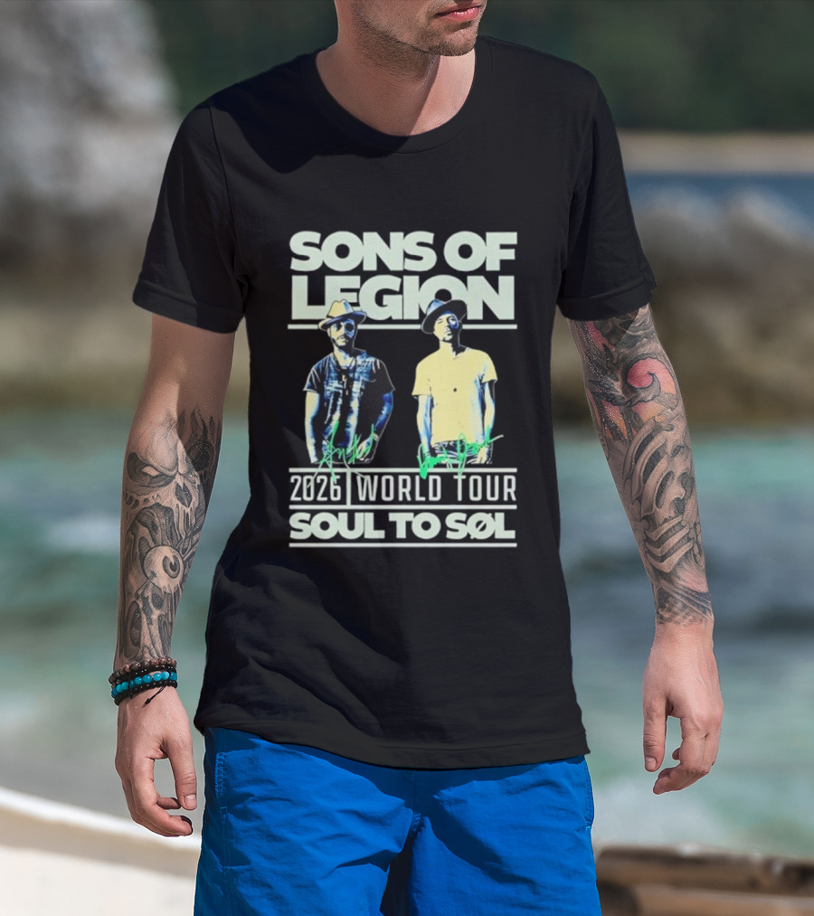 Sons Of Legion 2026 World Tour Soul To SoL Adam McInnis And Daddy Jack T-Shirt