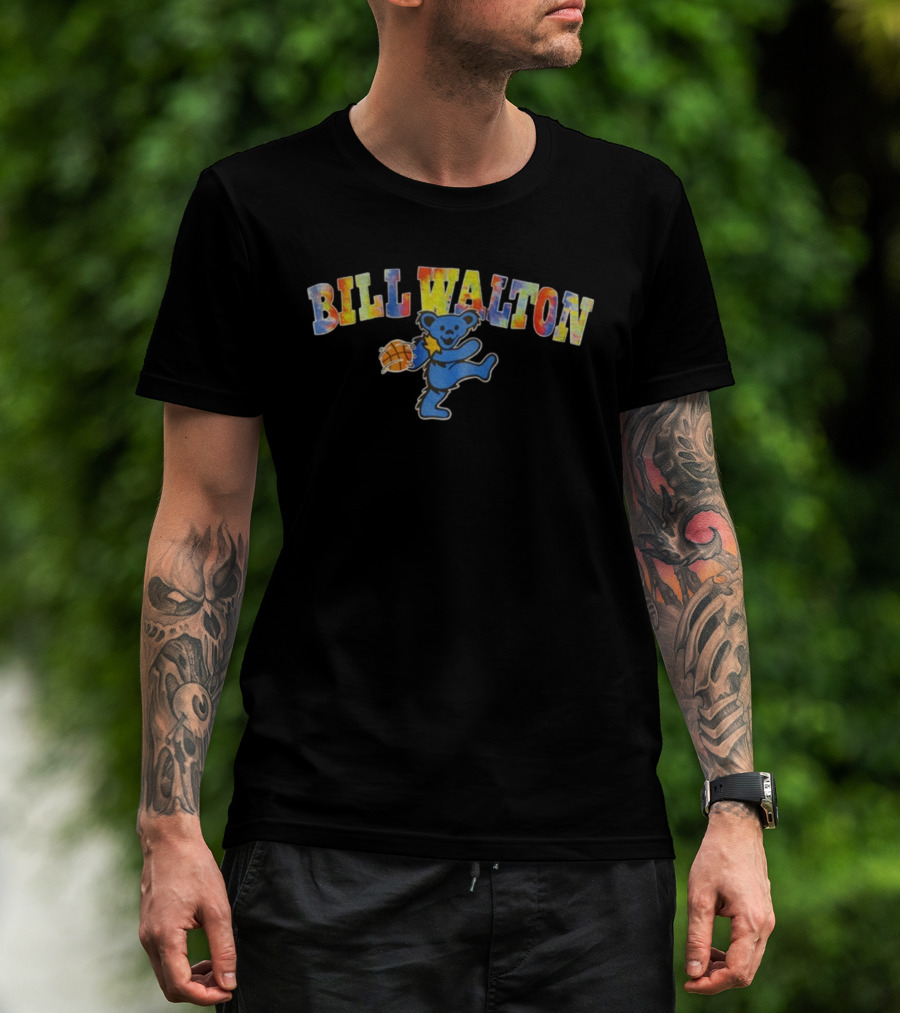 Bill Walton Grateful Bear Tie Dye Basketball UCLA Bruins T-Shirt