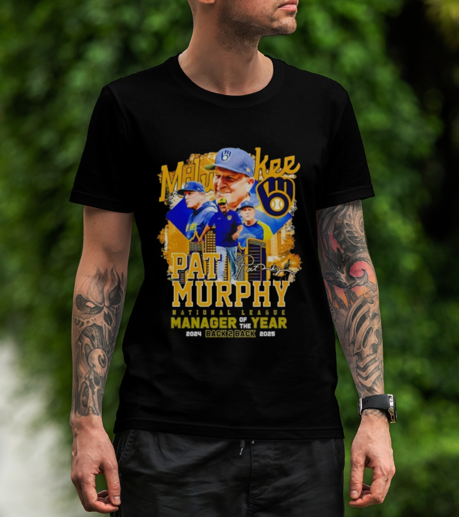 Milwaukee Brewers Pat Murphy Manager Of The Year 2025 T-Shirt