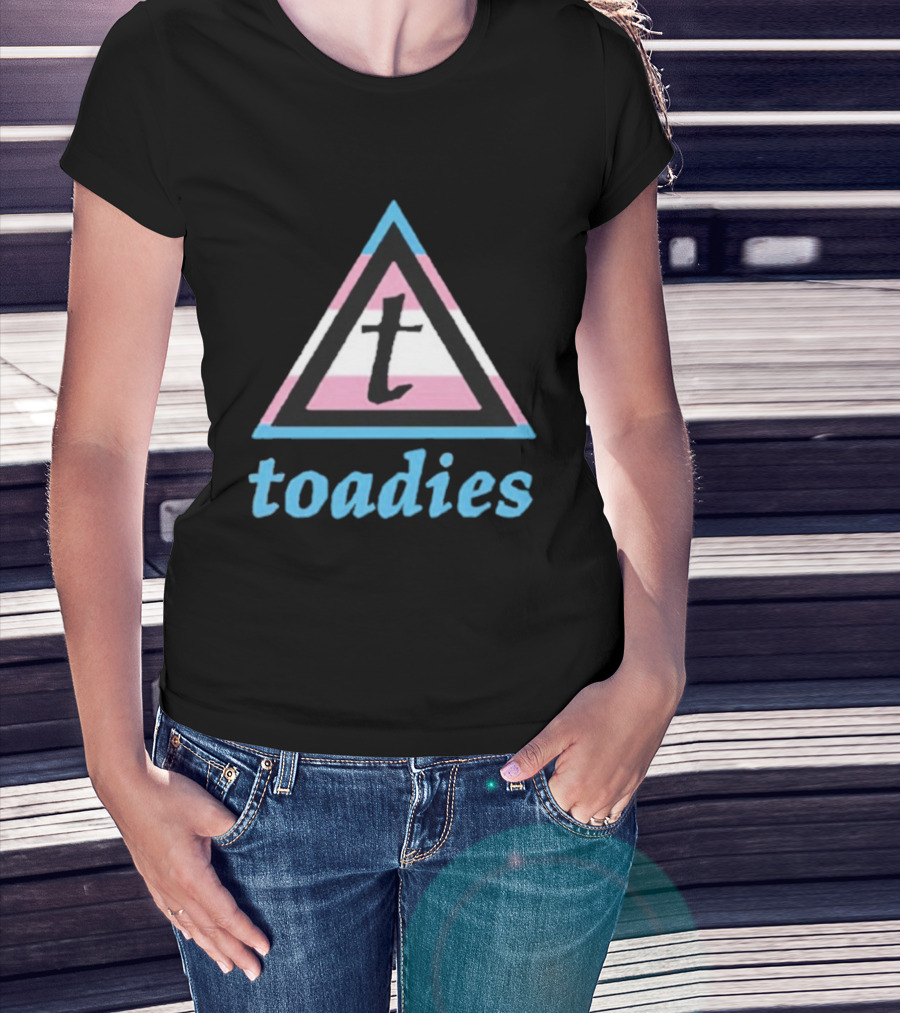 Toadies Trans Flag Triangle Pattern T-Shirt
