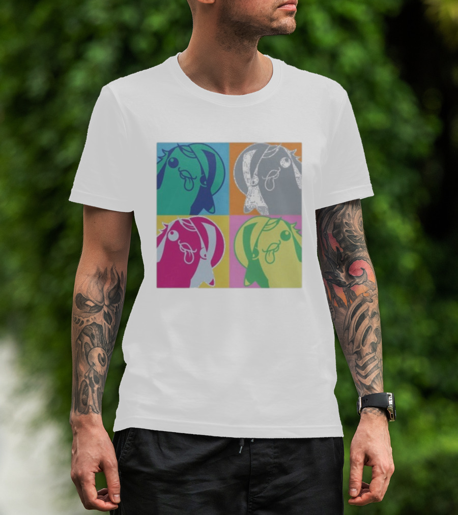 Bird650 Derp Colorful Pop Art Quad T-Shirt