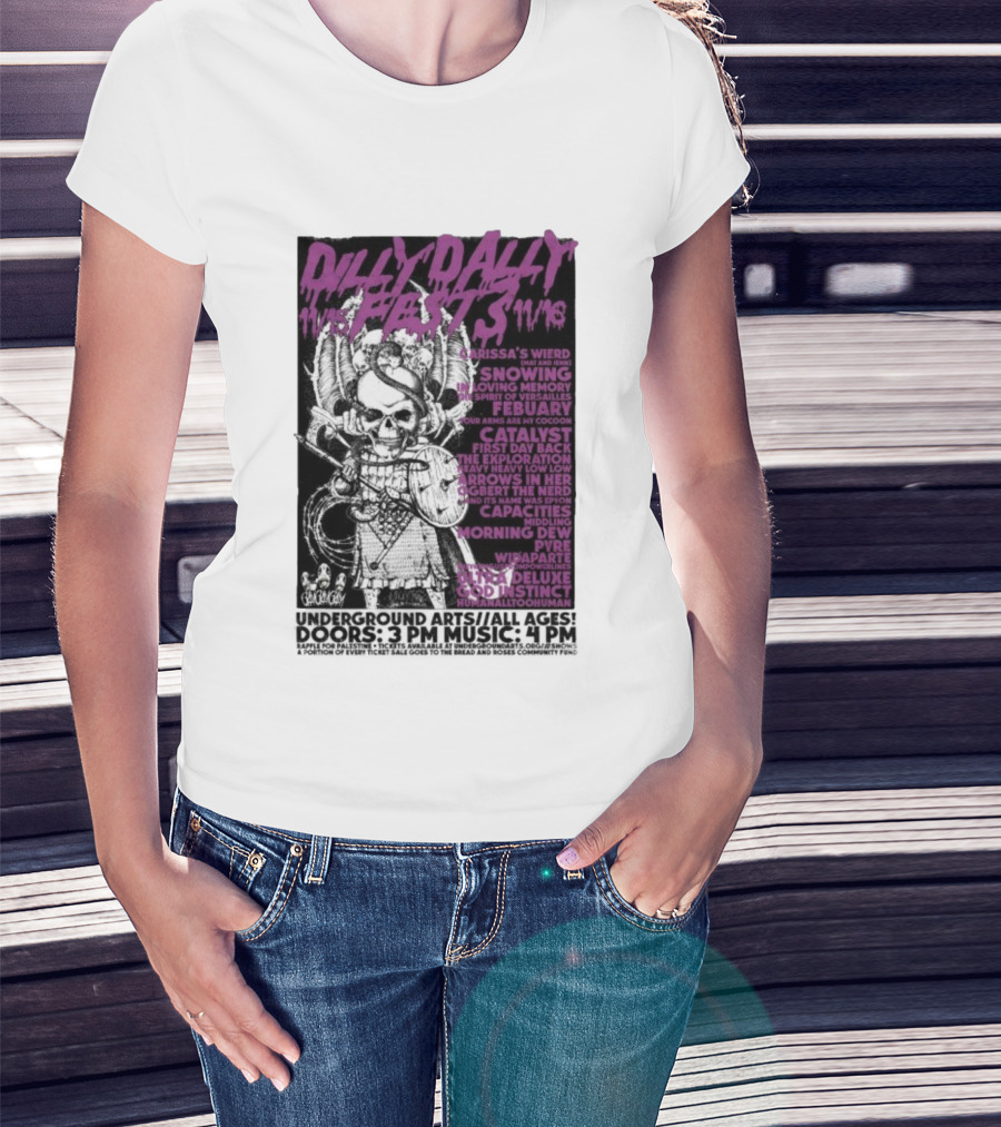 Dilly Dally Fest 2025 Philadelphia Featuring Carissa's Wierd Snõõwing And More T-Shirt