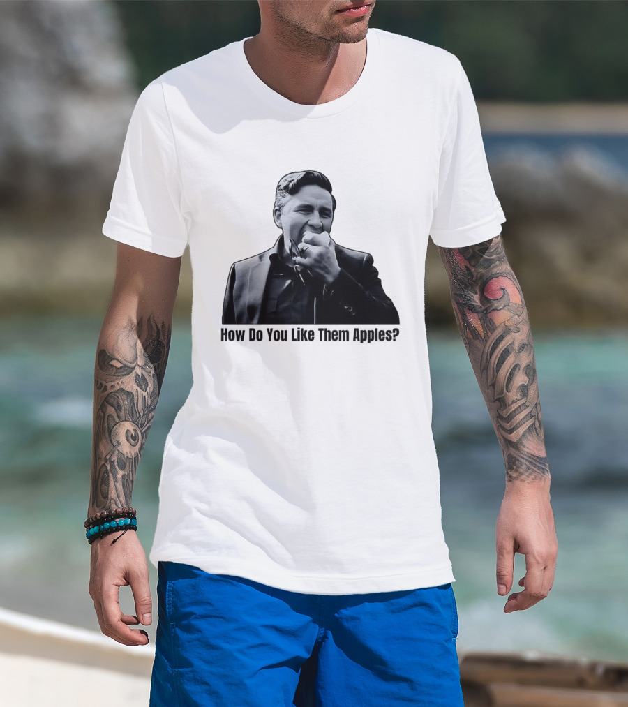 Pierre Poilievre Eating Apple Meme How Do You Like Them Apples T-Shirt