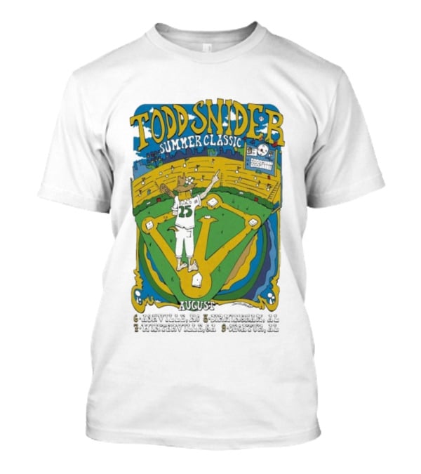 Todd Snider Summer Classic August 8 2025 Birmingham Alabama Workplay Baseball Stadium Event T-Shirt