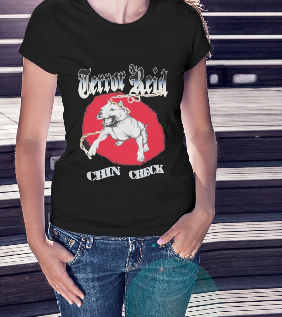 Terror Reid Chin Check Bulldog Chain Graphic T-Shirt