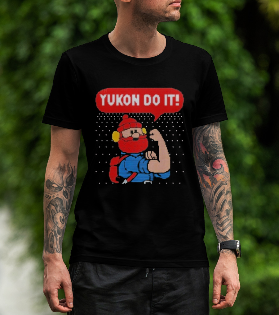 Yukon Cornelius Rosie The Riveter Mashup Yukon Do It Rudolph The Red Nosed Reindeer T-Shirt