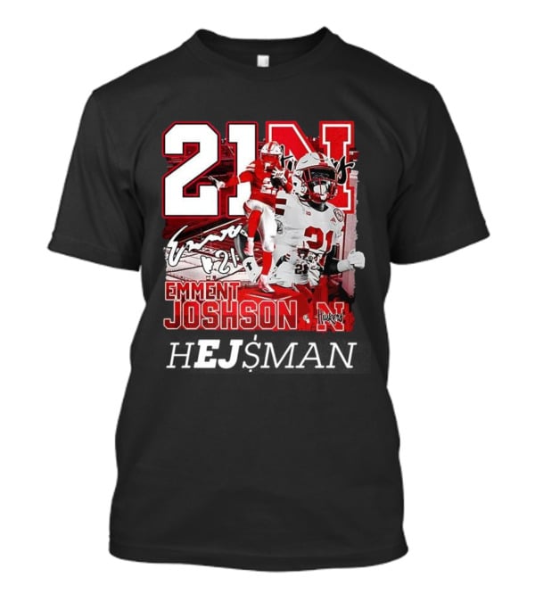 Emmett Johnson Nebraska Cornhuskers 21 Football Huskers Signature 21N T-Shirt