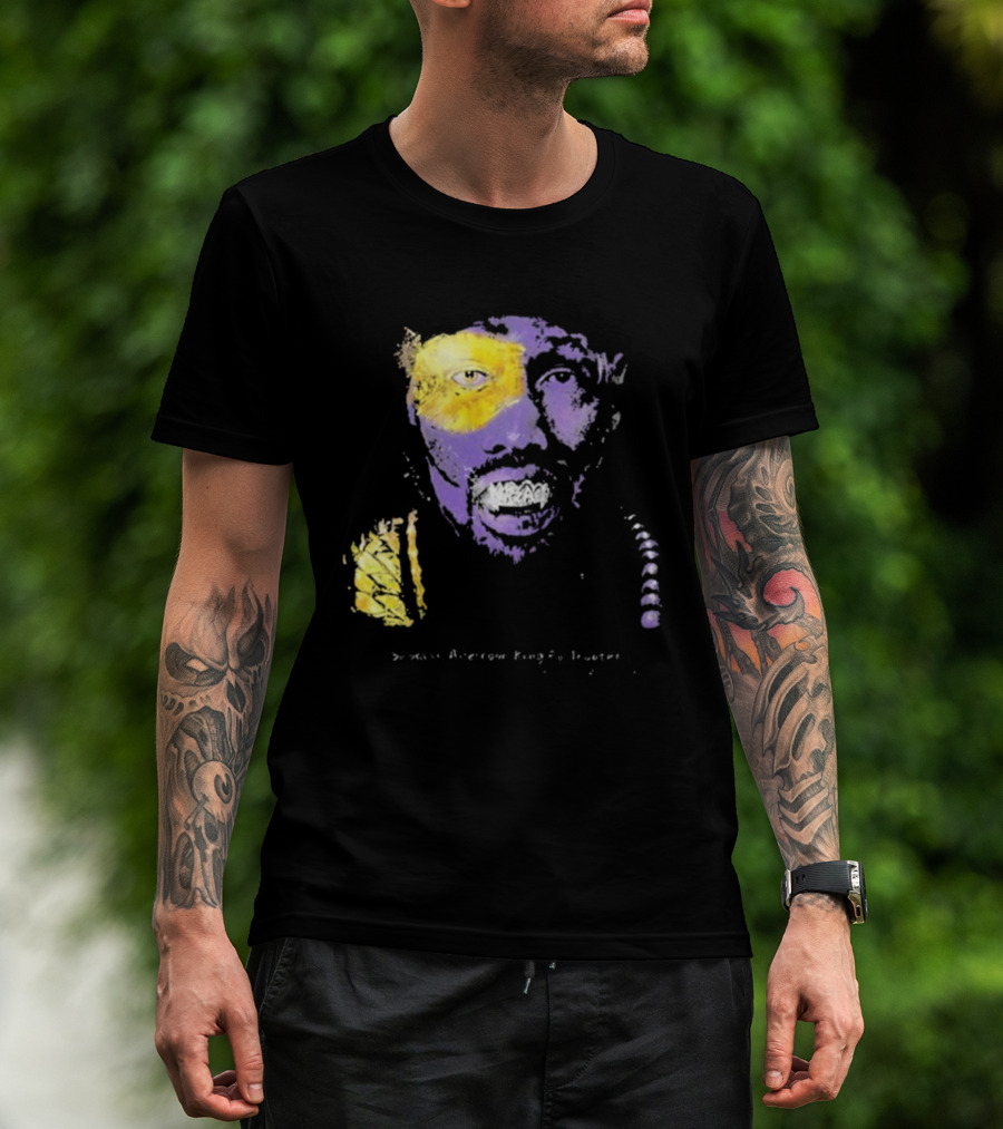 Bobby Digital Vs RZA Wu-Tang Clan Portrait Yellow Purple T-Shirt