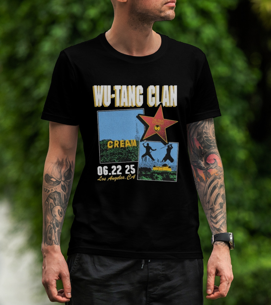 WU-TANG CLAN CREAM THE FINAL CHAMBER TOUR 06.22 25 LOS ANGELES CA T-Shirt