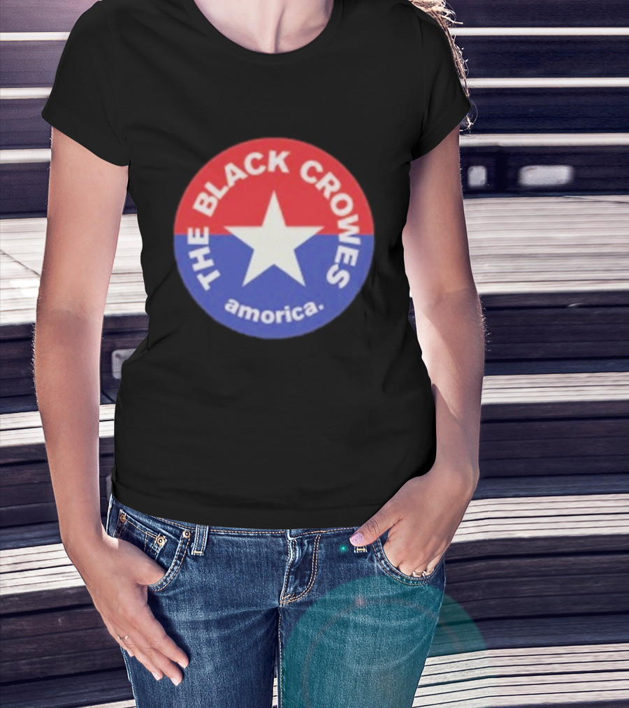 The Black Crowes Amorica Star Circle Emblem T-Shirt