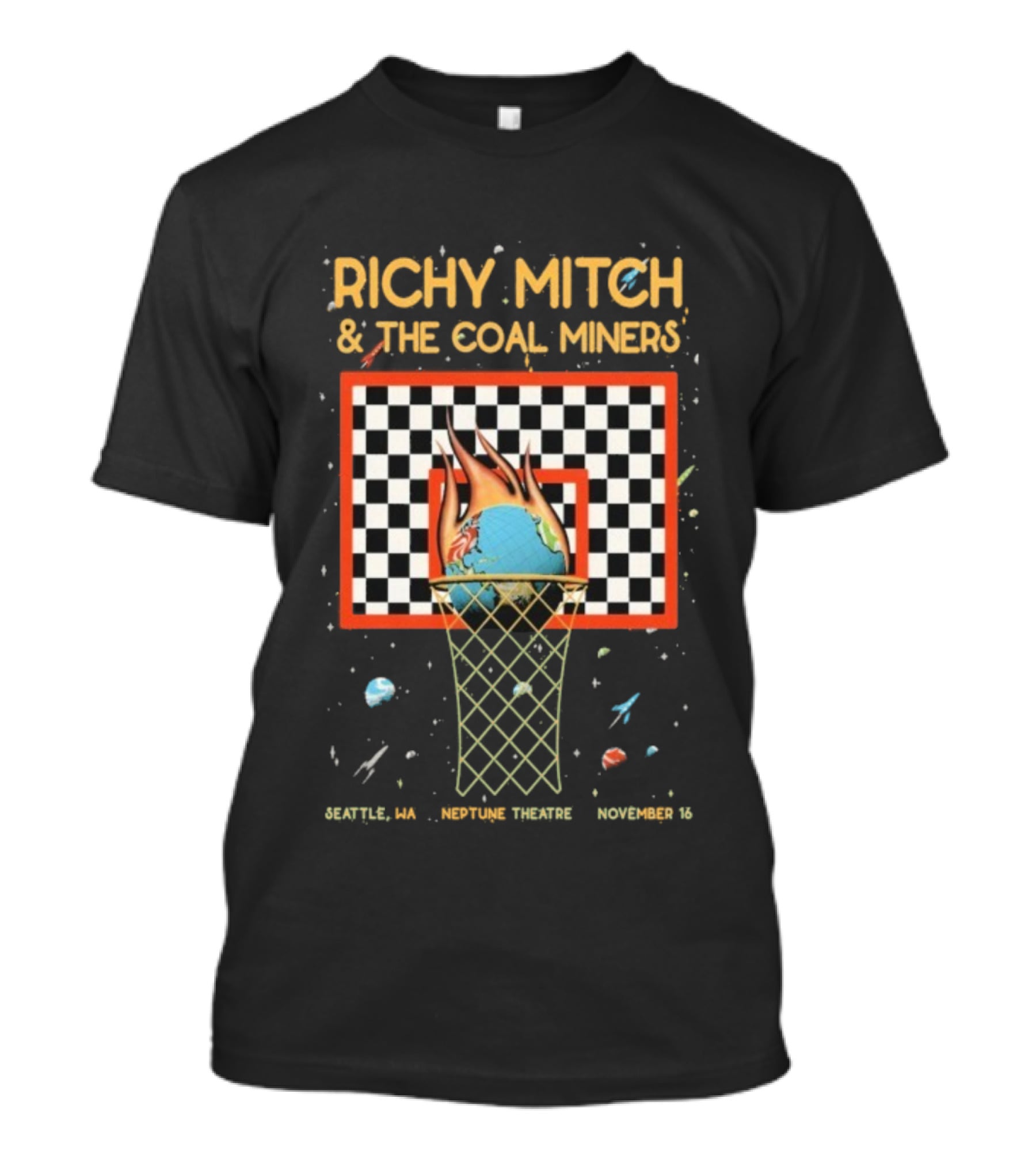 Richy Mitch And The Coal Miners Seattle WA Neptune Theatre November 16 2025 T-Shirt