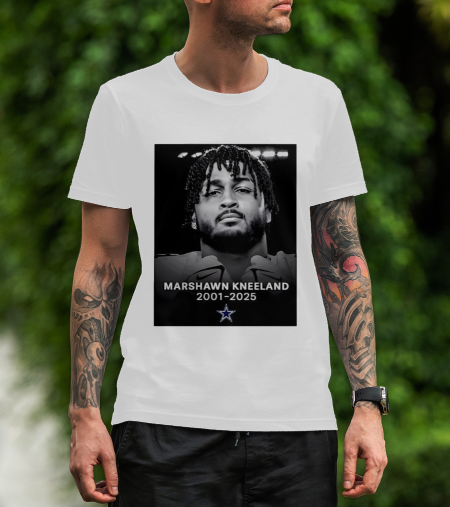Marshawn Kneeland 2001-2025 Star Symbol Tribute T-Shirt