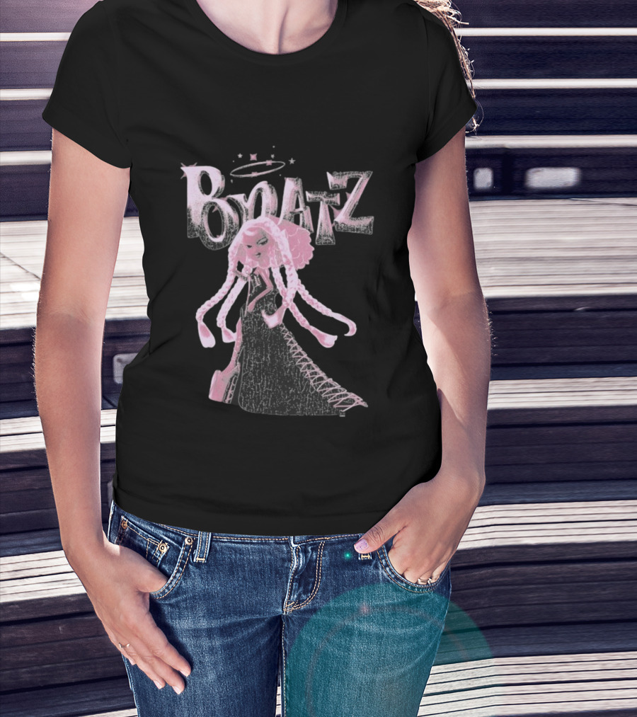 Bratz Character Anniversary Fashion Graphic With Halo And Stars T-Shirt
