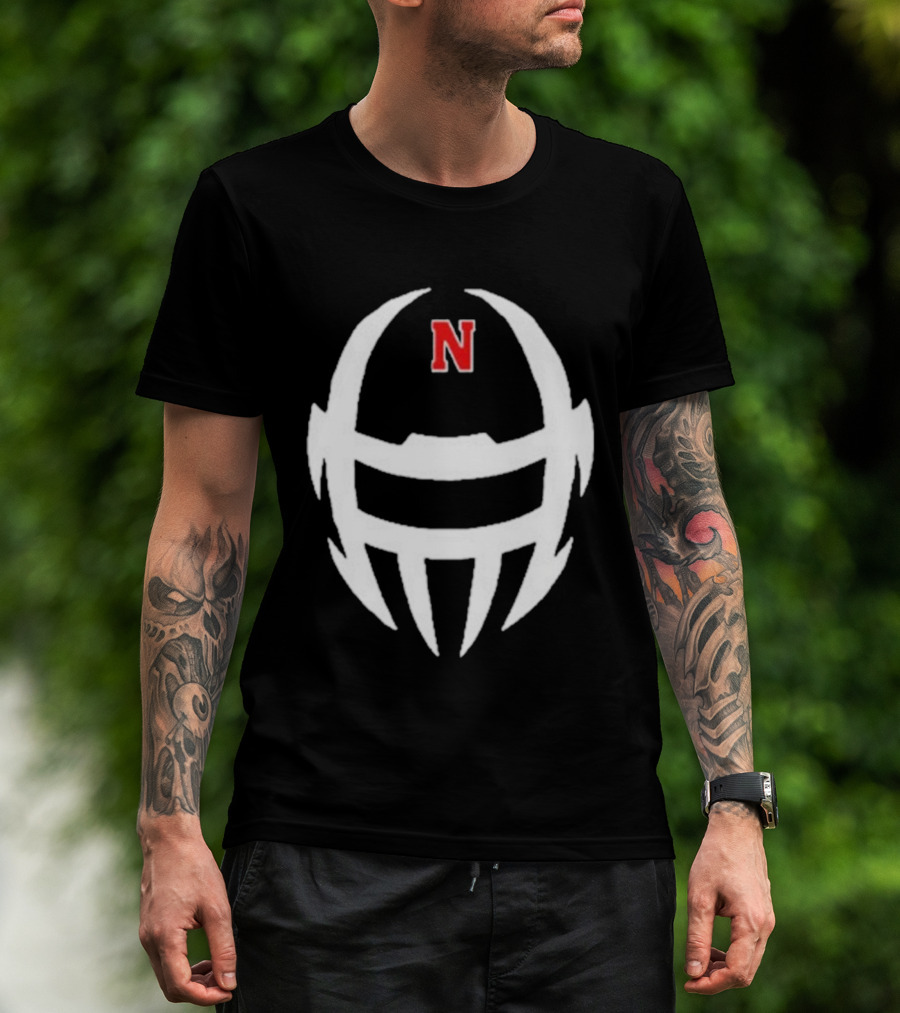 Coach Matt Rhule Nebraska Cornhuskers N Helmet T-Shirt