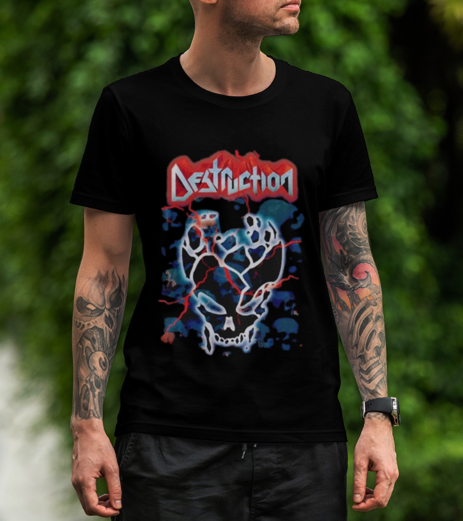 Destruction Band 40 Years Anniversary Skull Artwork T-Shirt
