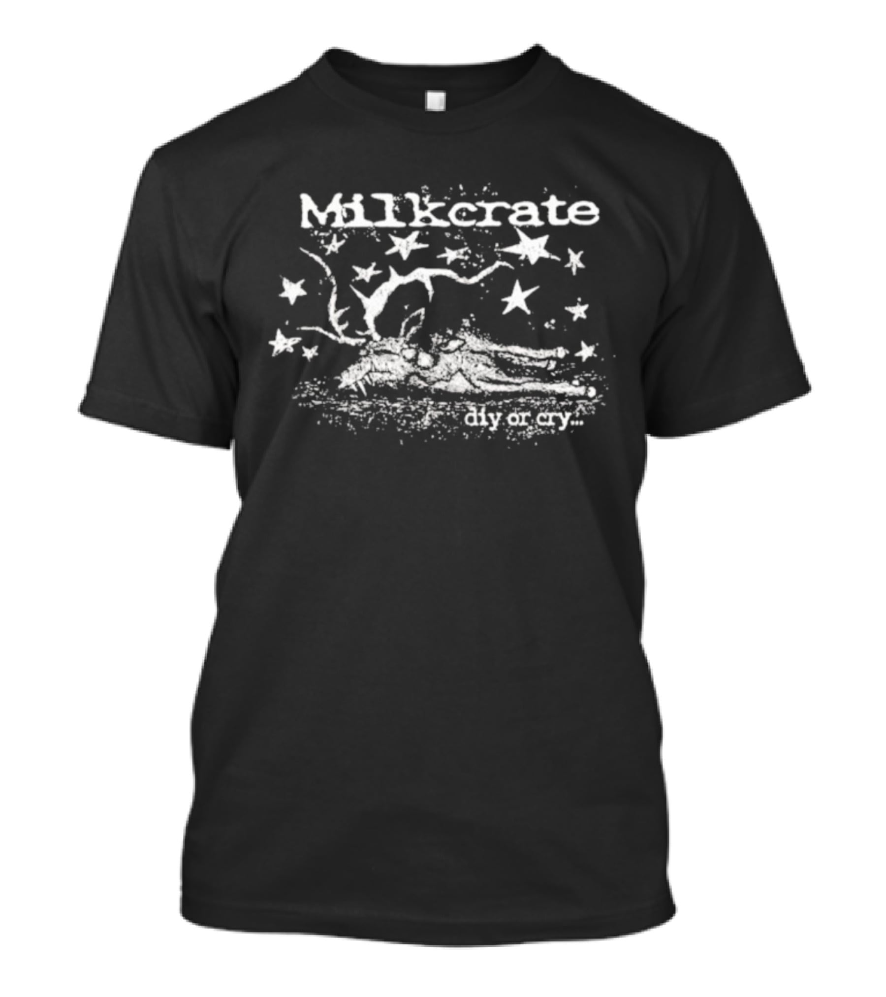 Milkcrate Space Woodland Scene With Stars Diy Or Cry T-Shirt
