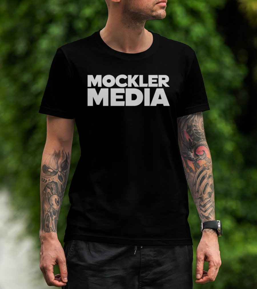 Mockler Media Brand Identity Vertical Text T-Shirt