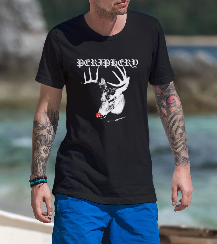 Periphery Rudolph Reindeer Christmas Design T-Shirt