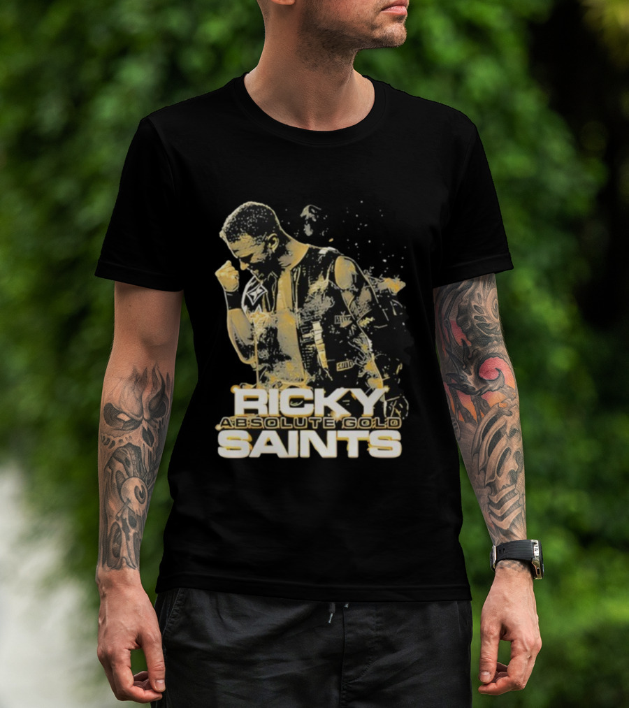 Ricky Saints Absolute Gold Fist Pump Victory T-Shirt