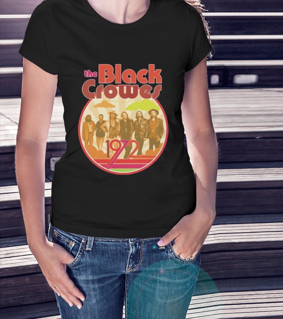 The Black Crowes Retro 1972 Band Photo T-Shirt