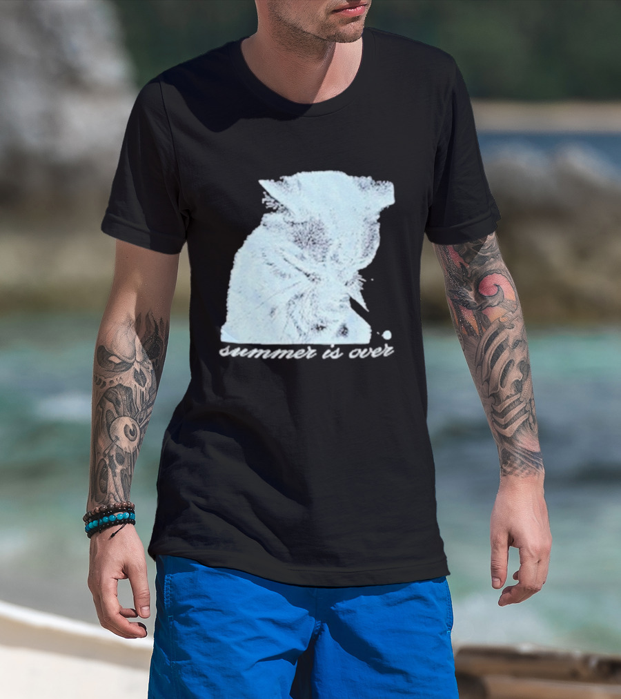 Will Mahony Summer Is Over Cat T-Shirt