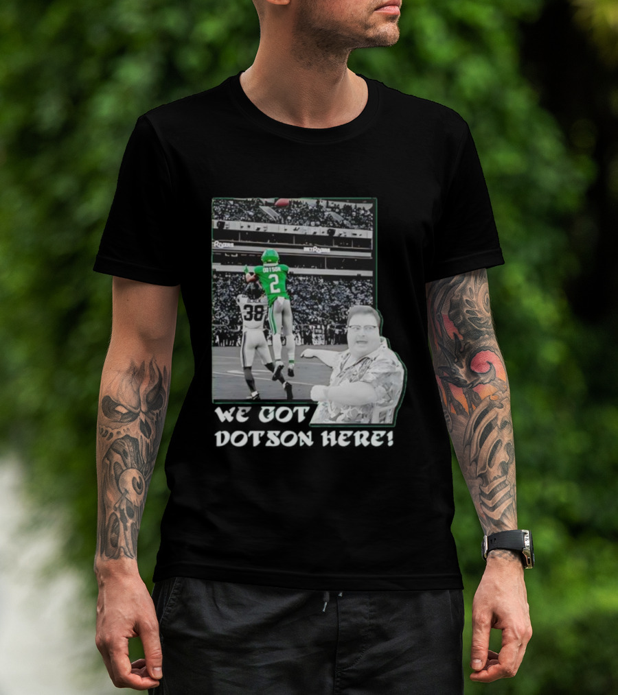 Eagles Champions 2025 Dotson Action Highlight T-Shirt