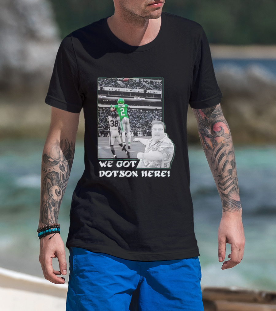 Eagles Champions 2025 Dotson Action Highlight T-Shirt