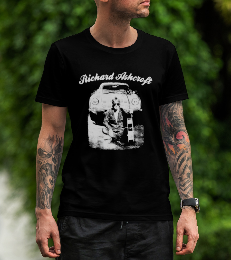 Richard Ashcroft Vintage Style Retro Car Iconic Look T-Shirt