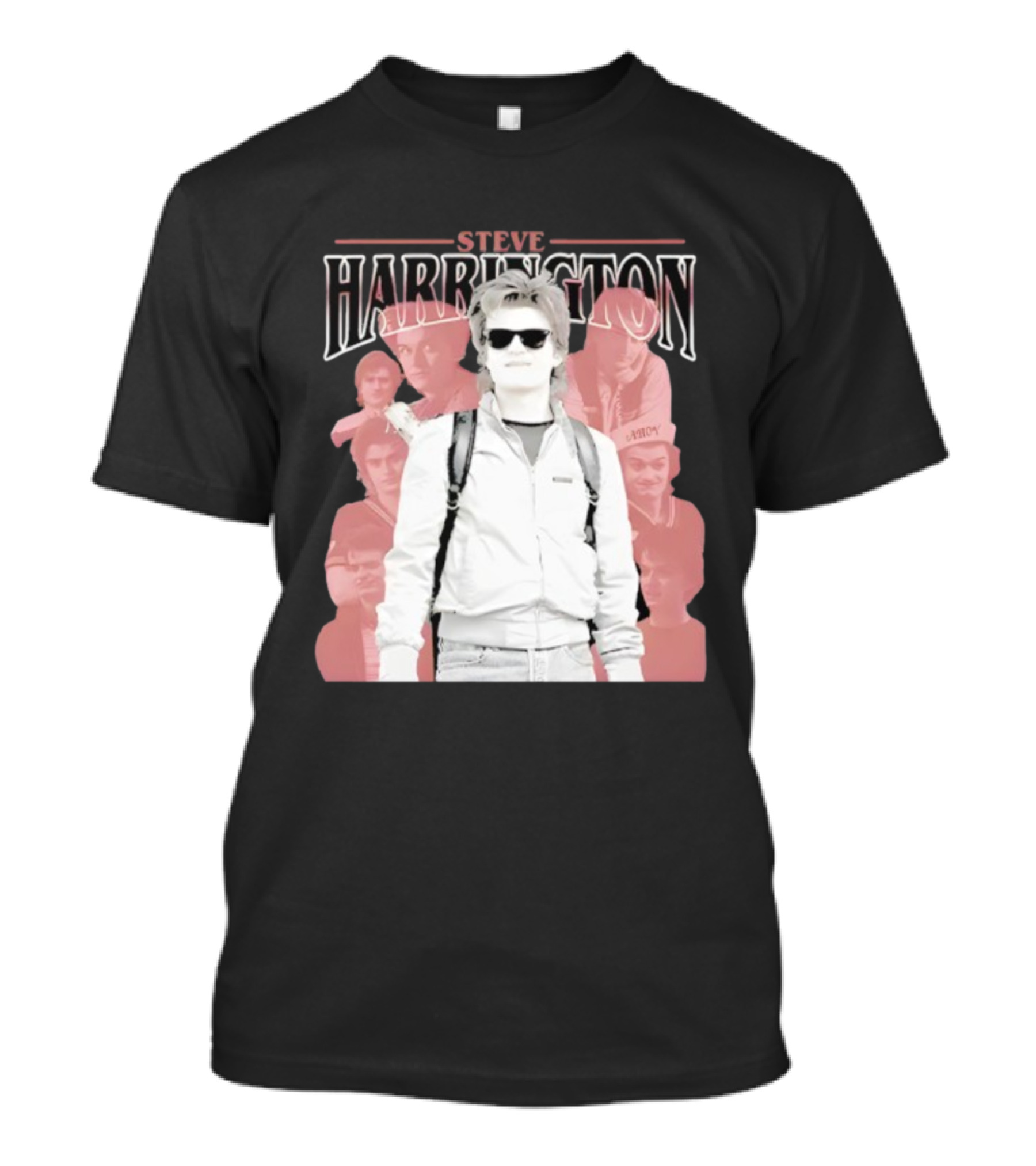 Steve Harrington Iconic Stranger Things Character Collage T-Shirt