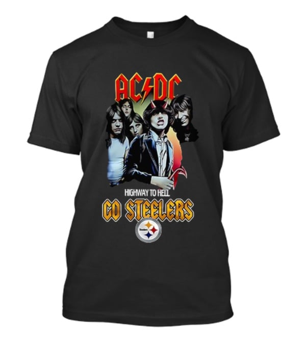 ACDC Highway To Hell Pittsburgh Steelers Go Steelers T-Shirt