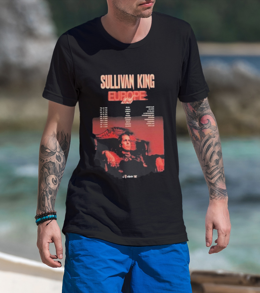 Sullivan King Europe 2026 Tour Dates And Locations T-Shirt