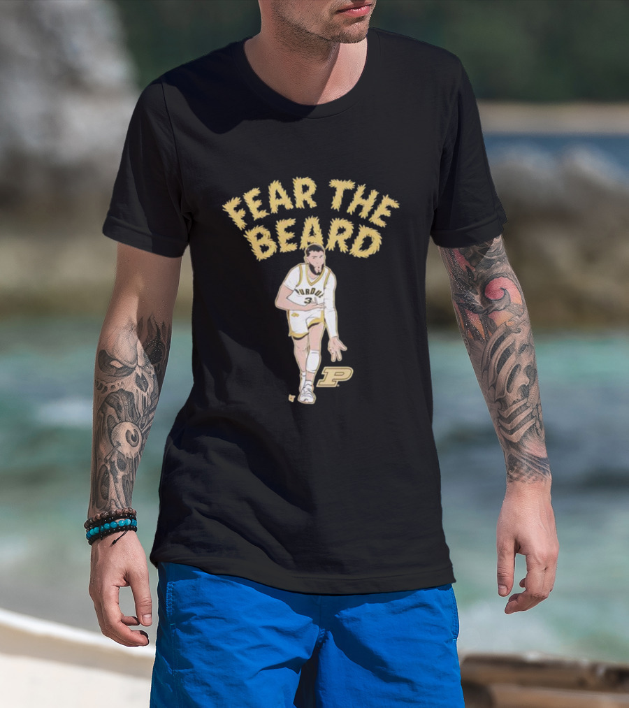 Purdue Basketball Fear The Beard Braden Smith Number 3 T-Shirt