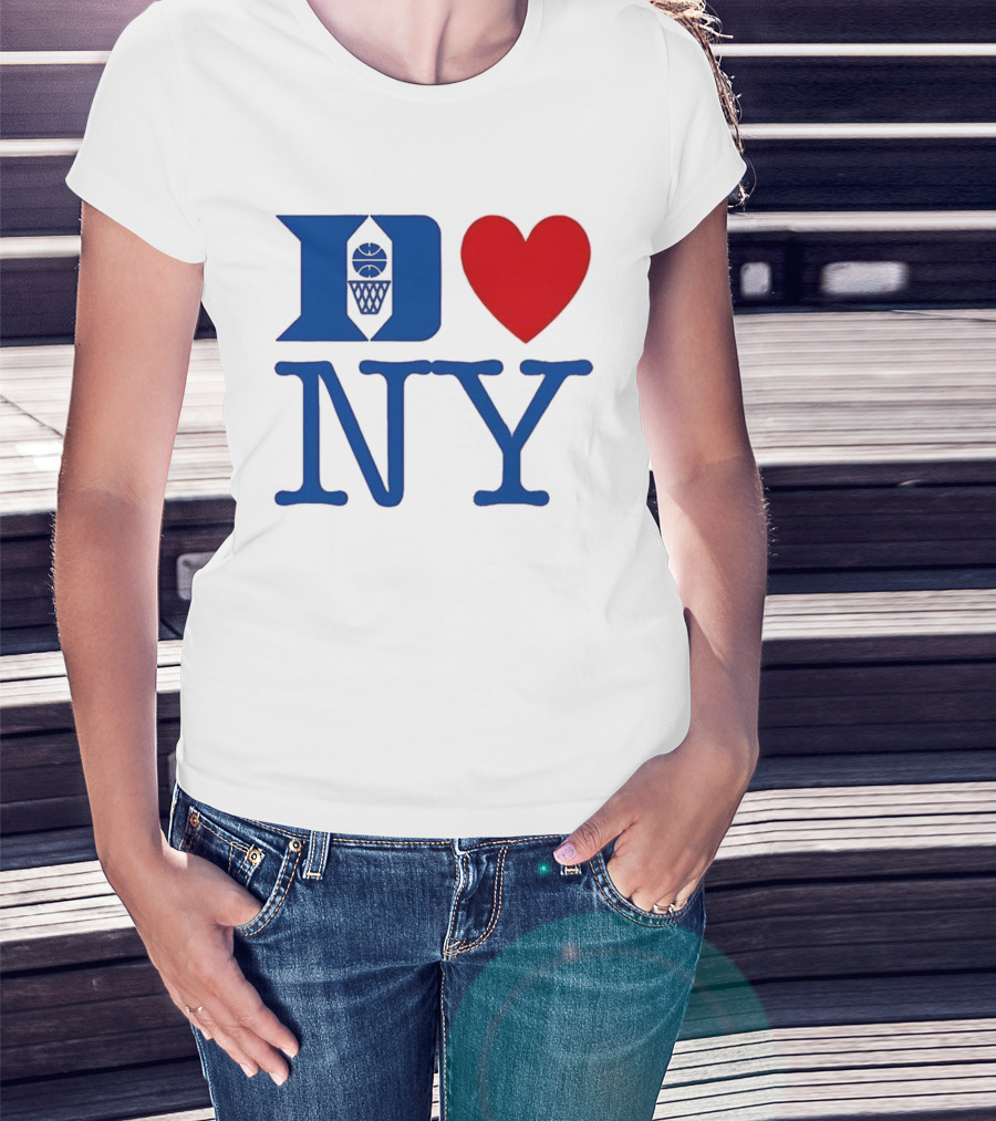 Duke Heart NY Basketball Symbol T-Shirt