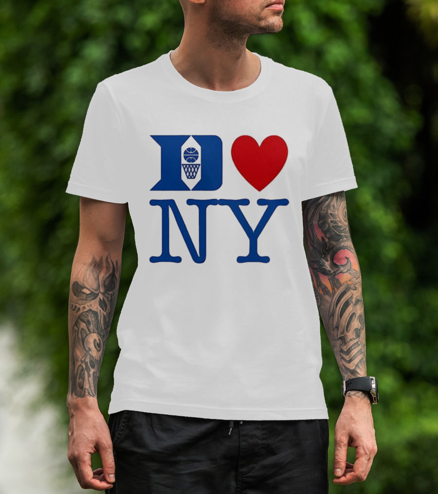 Duke Heart NY Basketball Symbol T-Shirt